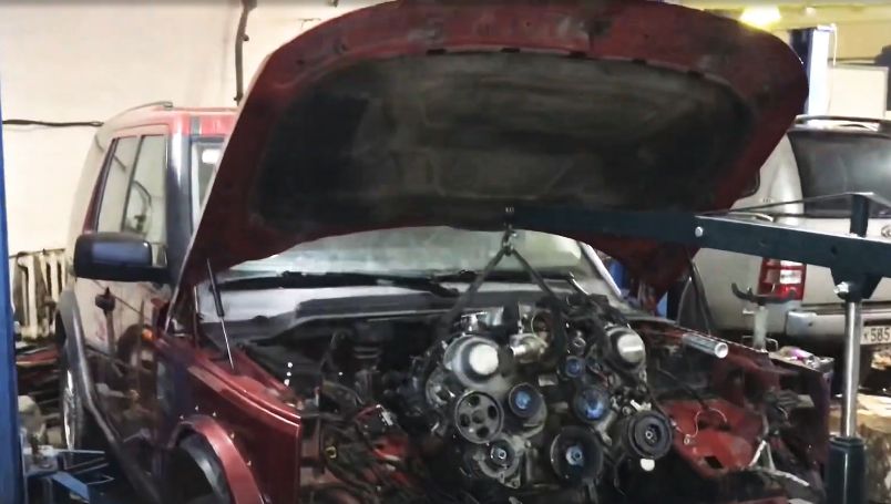 Land Rover Discovery 3 свап, японский двигатель 3UZ-FE